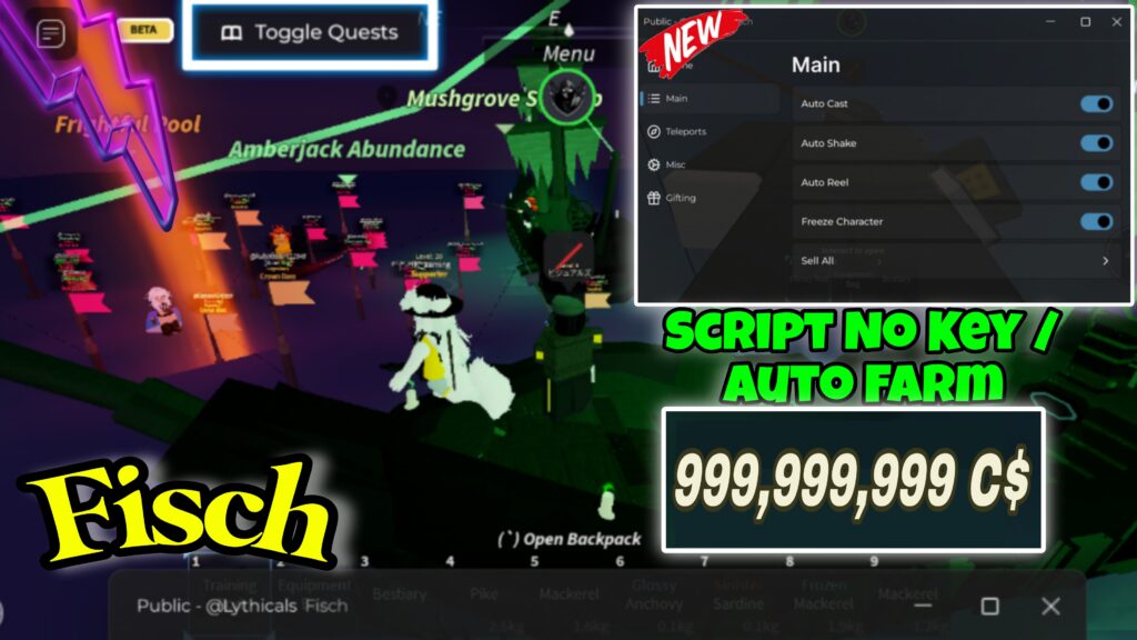 Fisch Script Hack No Key 2024 • Keyless • Auto Farm, Auto Cast, Auto Reel, Etc. [Lyth Hub]