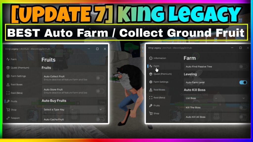 [UPDATE 7] King Legacy Script Hack GUI OP! • DUPE FRUIT, AUTO FARM LEVEL AND MORE!! |