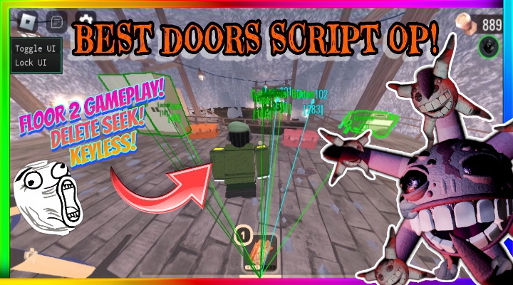 [FLOOR 2] Doors Script GUI [Mspaint V3]