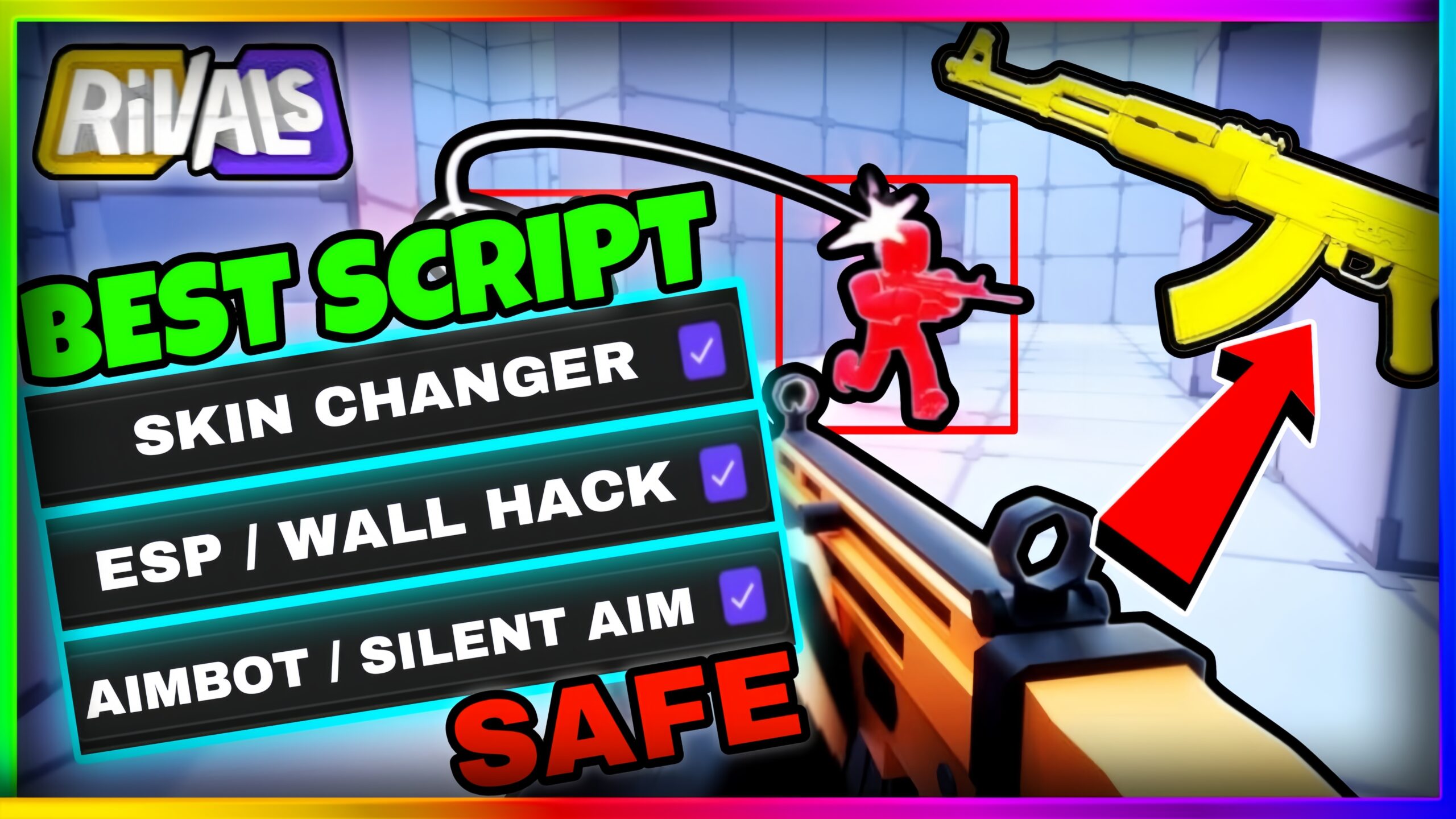 Rivals Script Hack GUI OP! UNDETECTABLE 🔥 • SKIN CHANGER, AIMBOT, ESP, WALL HACK ETC. |