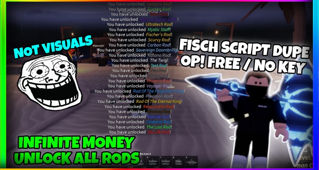 FISCH SCRIPT / HACK DUPE! 2024 | INFINITE MONEY | UNLOCK ALL RODS | FREE NO KEY | *FE*