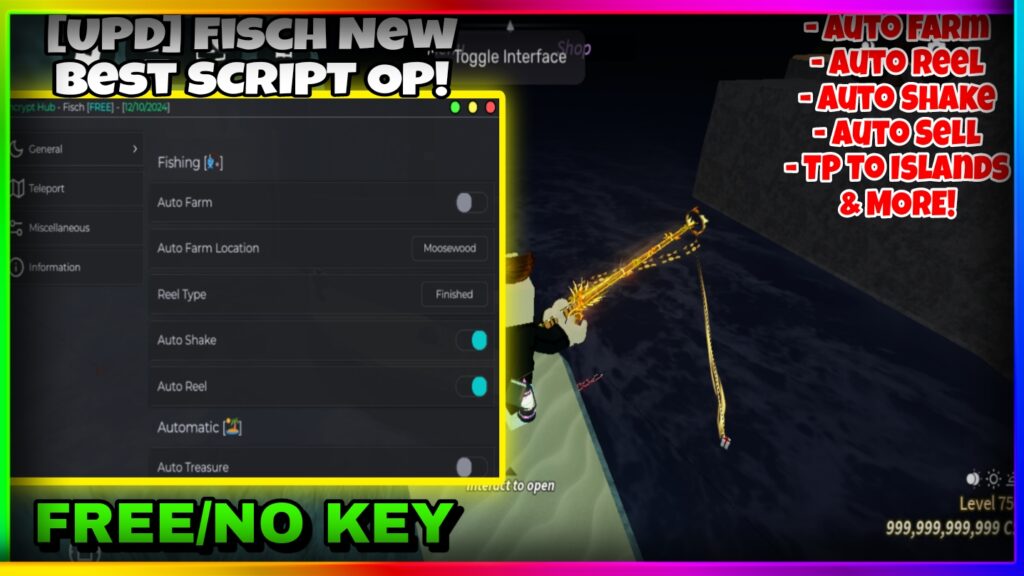 [NEW] Fisch Script Hack GUI KEYLESS OP! | DUPE FISH | AUTO FARM, AUTO SELL, & MORE! |