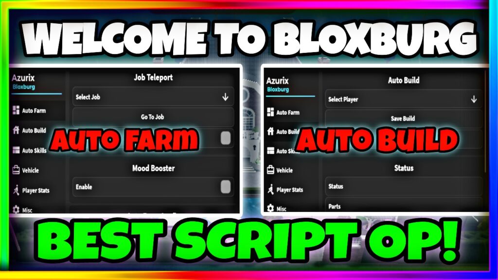 *NEW* Welcome To Bloxburg Script OP! *SAFE* • Auto Build, Auto Farm Job, Auto Skills & MORE |