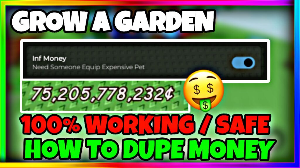 *NEW* Grow A Garden INFI MONEY SCRIPT • NO KEY • DUPE SHECKELS | 100% LEGIT | How To Dupe Money |