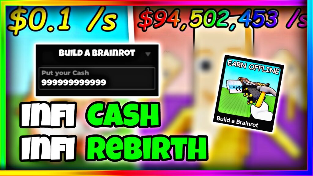 Build A Brainrot Script OP! • No Key • Infinite Cash, Infinite Rebirth
