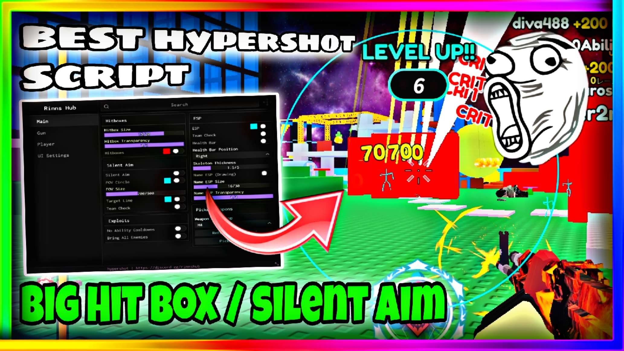 Hypershot Script OP! Pastebin • Big Hitbox, Silent Aim, Wallhack, No Realod And More |