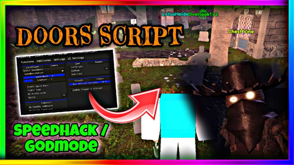 Doors Script Pastebin • No Key • ESP, Speed Hack, God Mode, Auto Loot And More |