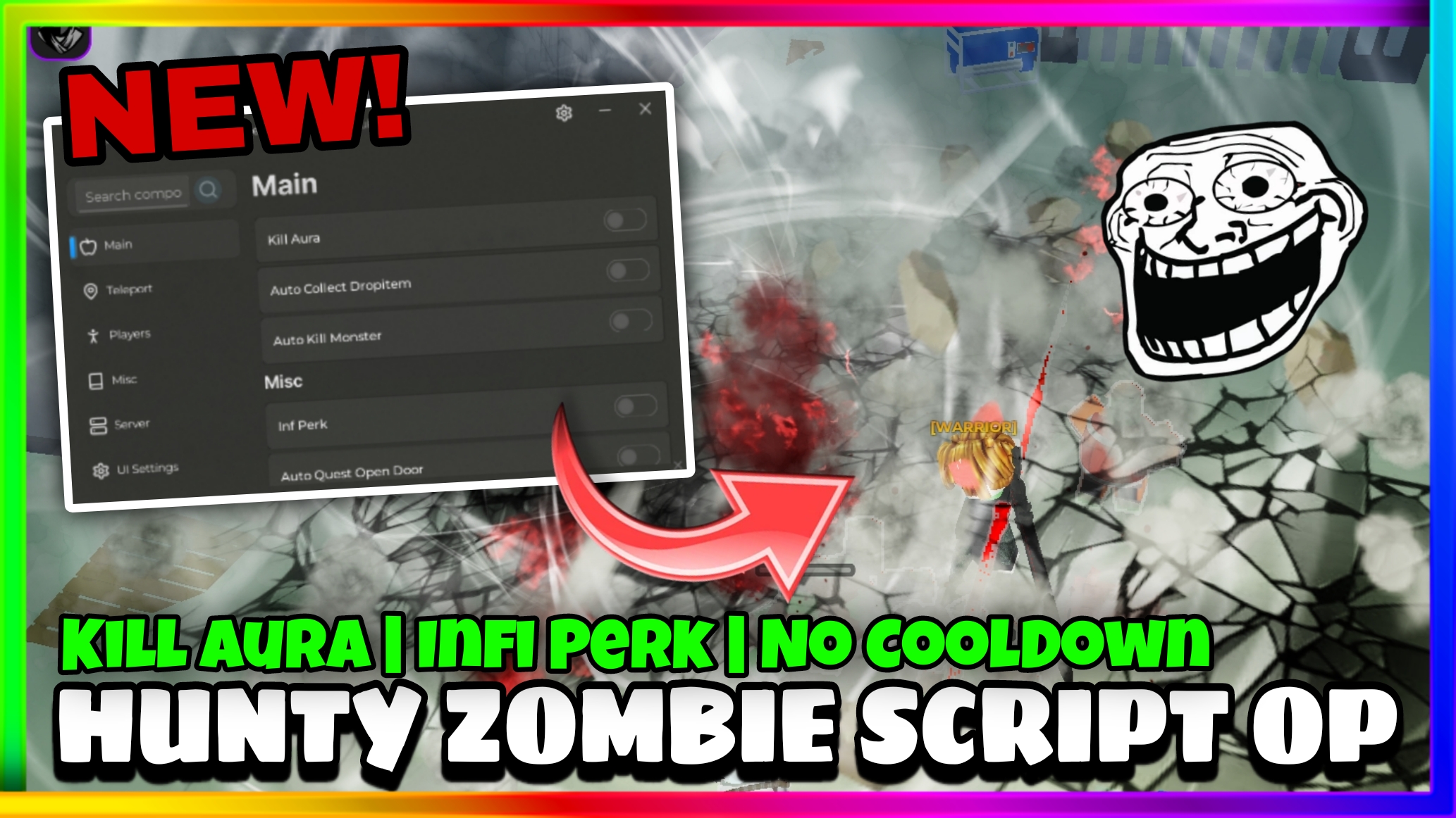 Hunty Zombie Script New Pastebin • Kill Aura, No CoolDown, Infi Perk, Auto Farm And More |